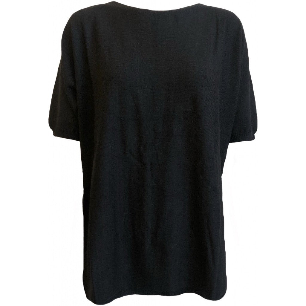MBA Knit short sleeve Knit T shirt Black