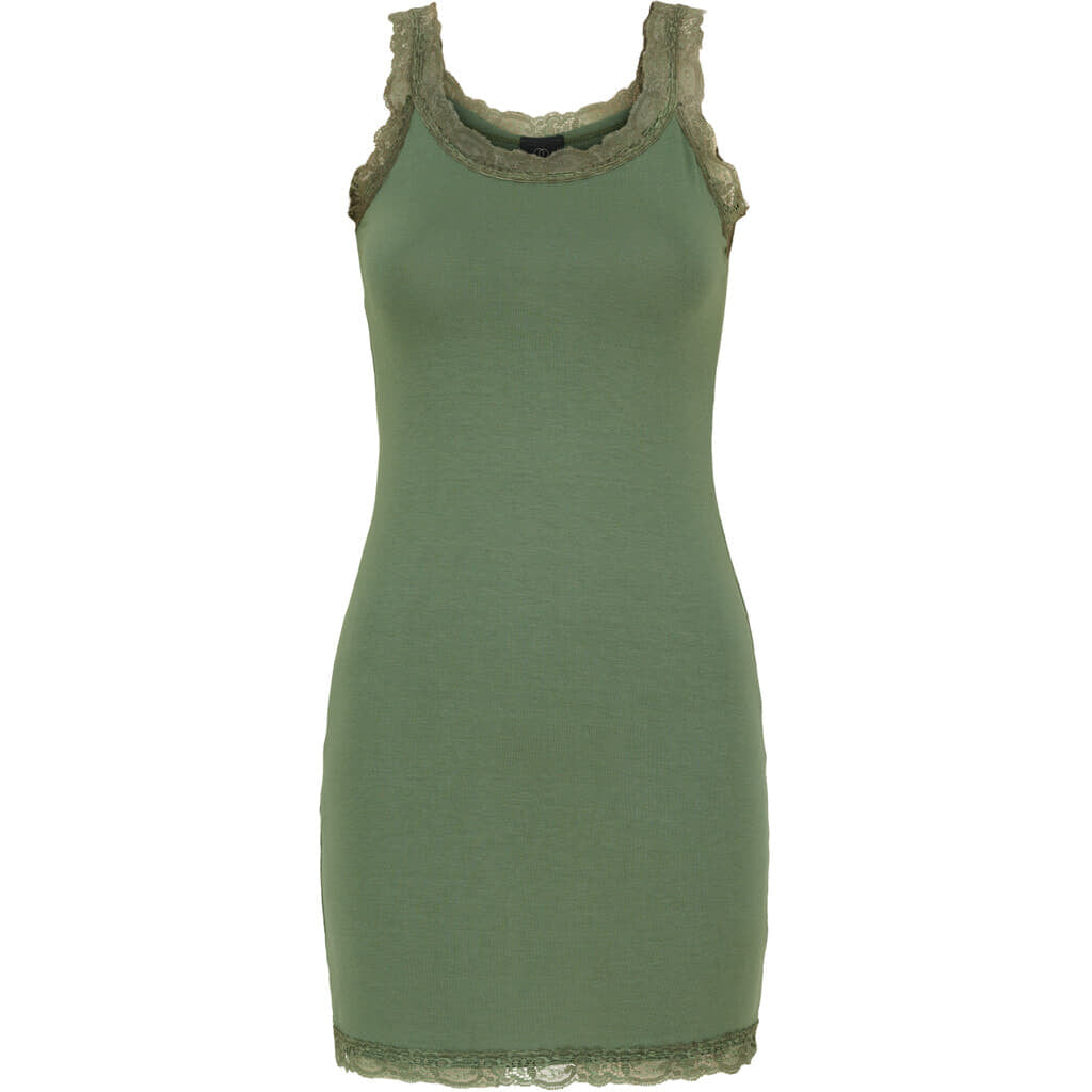 MBA Tank Lace Top Army