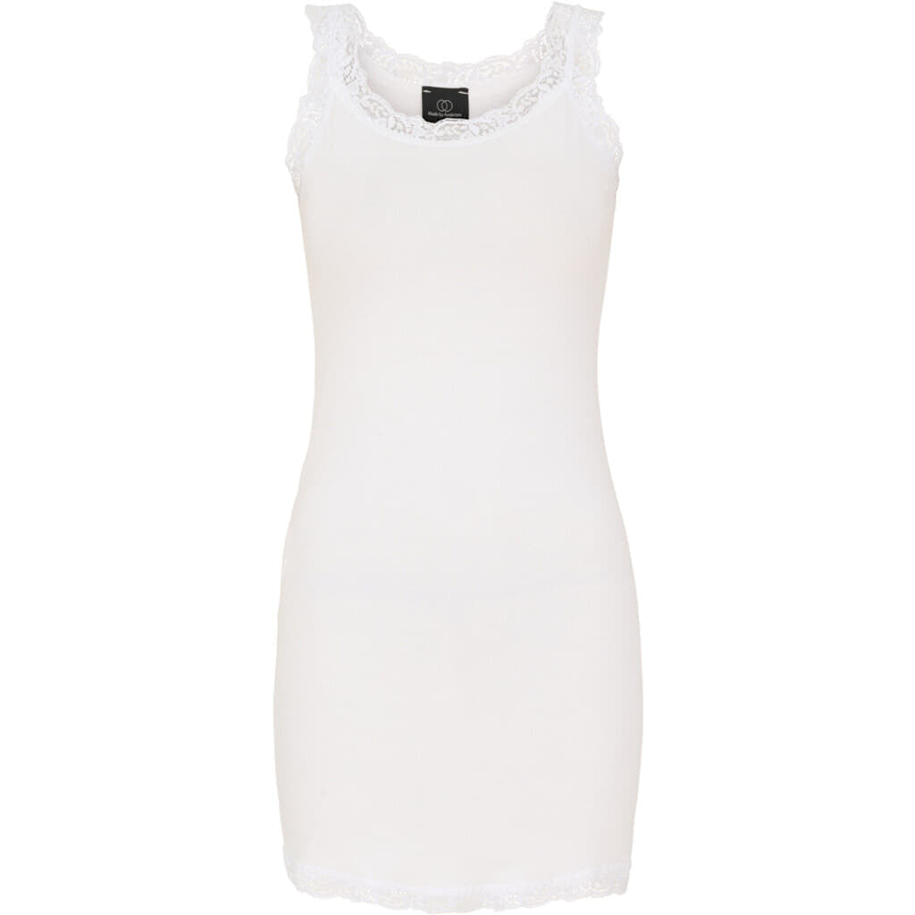 MBA Tank Lace Top Off White